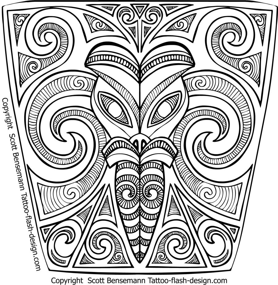 900x920 Free Tribal Maori Tattoo Sleeve Designs