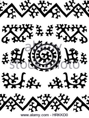 300x398 Tribal Seamless Pattern. Siberian Folk Geometric Print With Stock