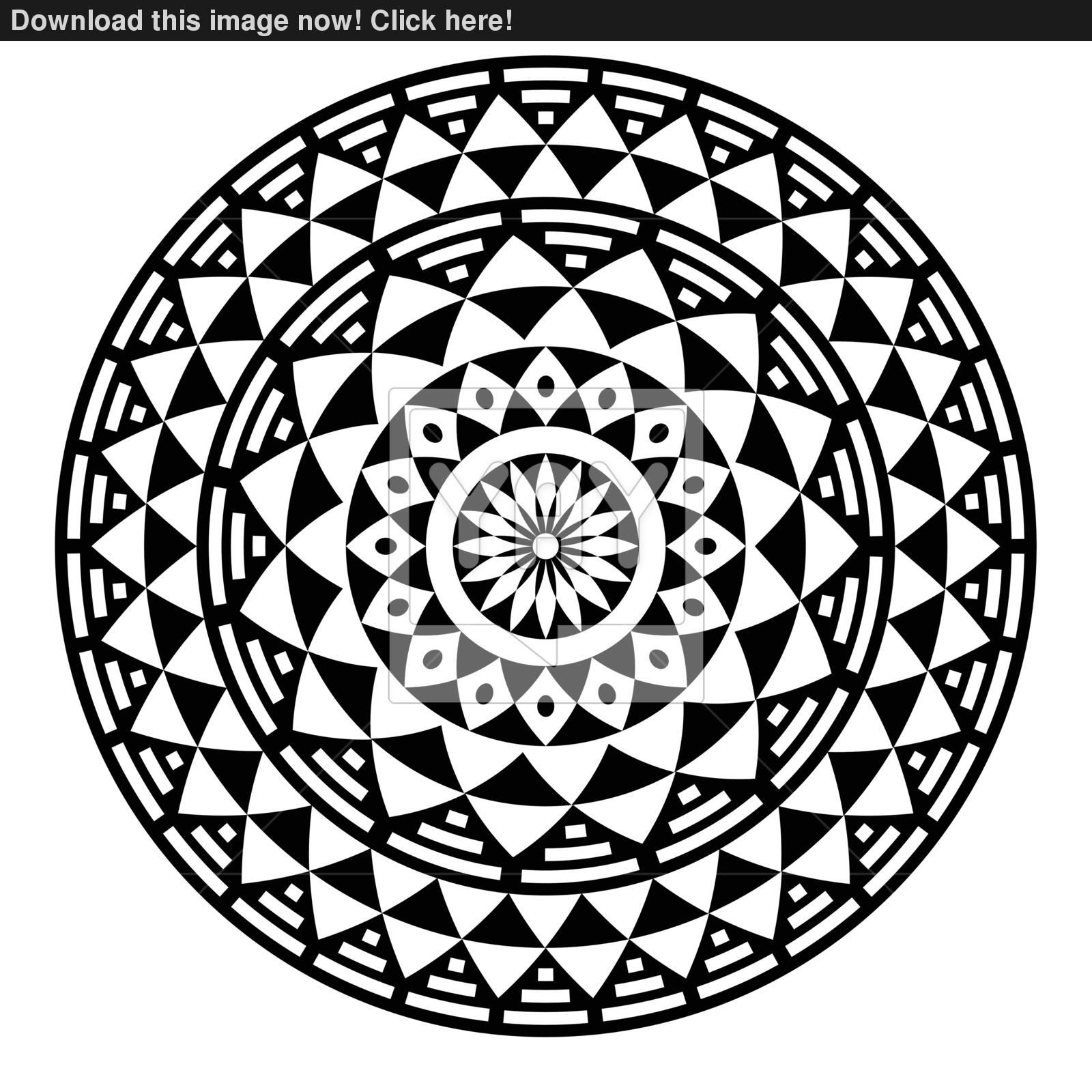 1600x1600 Tribal Aztec Geometric Pattern Or Print In Circle Folk 85930544