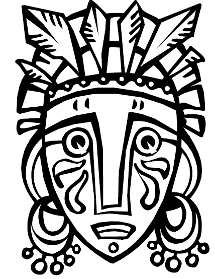 428x554 African Tribal Masks Coloring Sheets Coloring