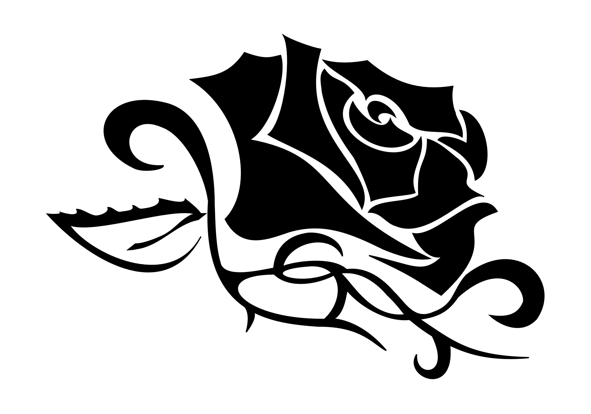 2362x1654 Tattoo Of Tribal Rose, Perfection, Love Tattoo