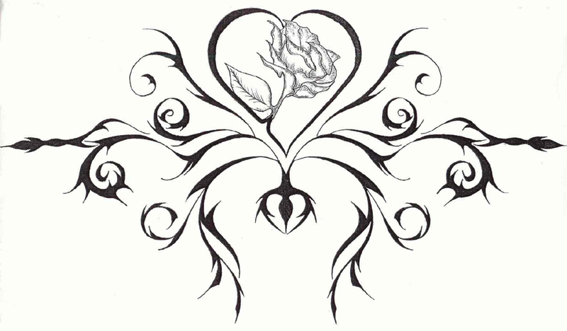 800x468 Tribal Rose By Dreamwulf