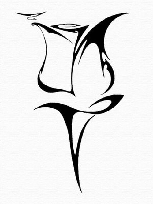 500x666 Tribal Rose. Tat Idea. Lt3 Tattoos And Other Beautiful Pictures