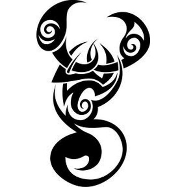 380x380 Stylized Tribal Scorpion Tattoo