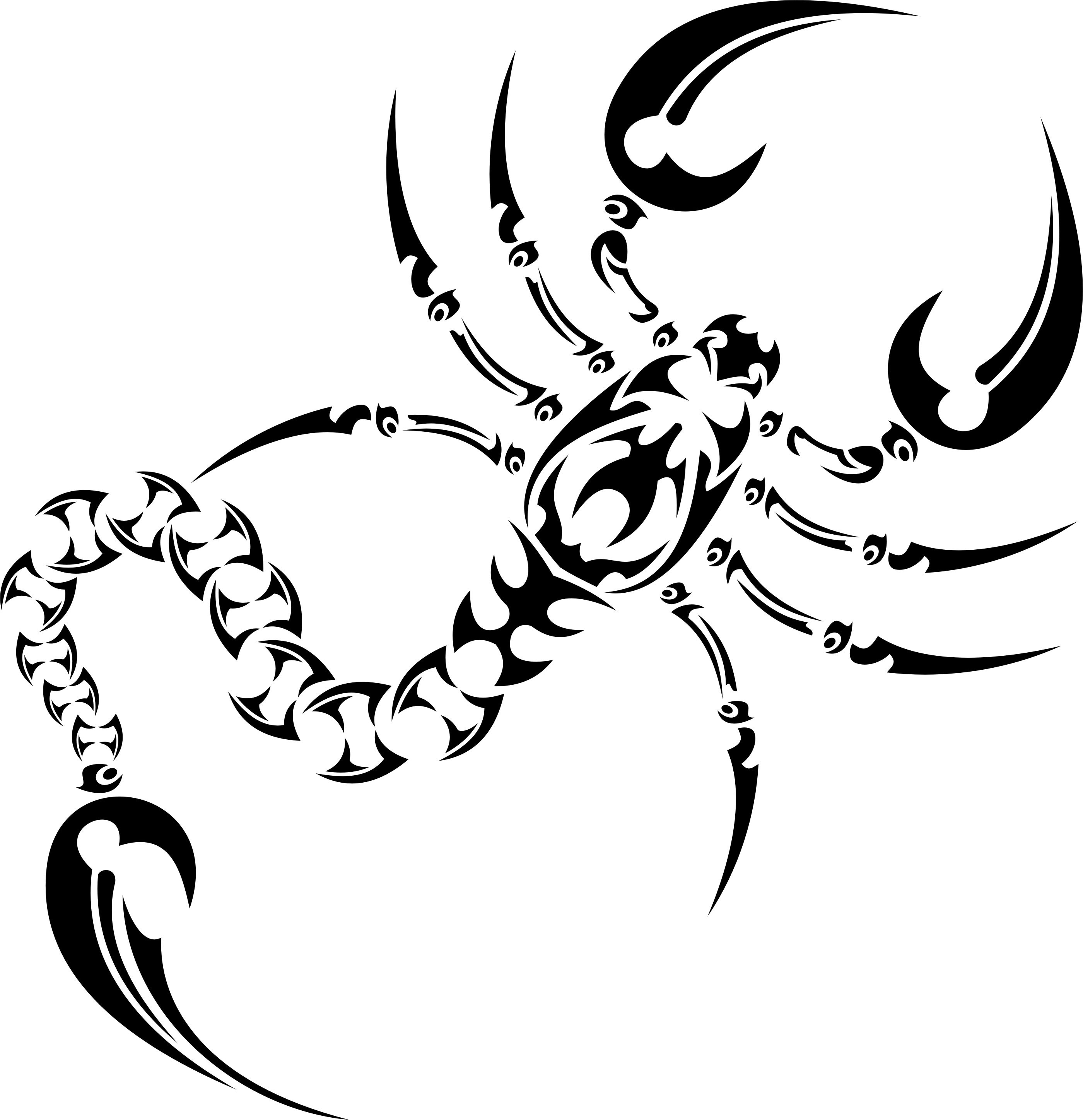 2800x2895 Tribal Scorpion Tattoo Designs