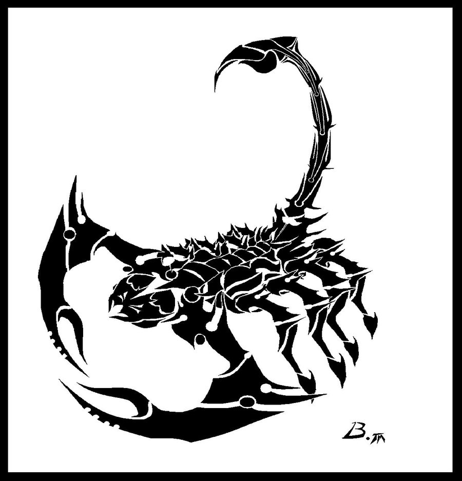 900x937 Tribal Scorpion By Babeskull16