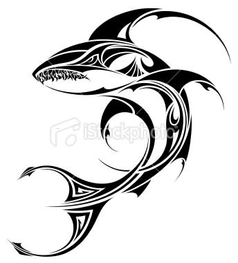 344x380 Shark Tribal Tattoos Designs Tribal And Stencil