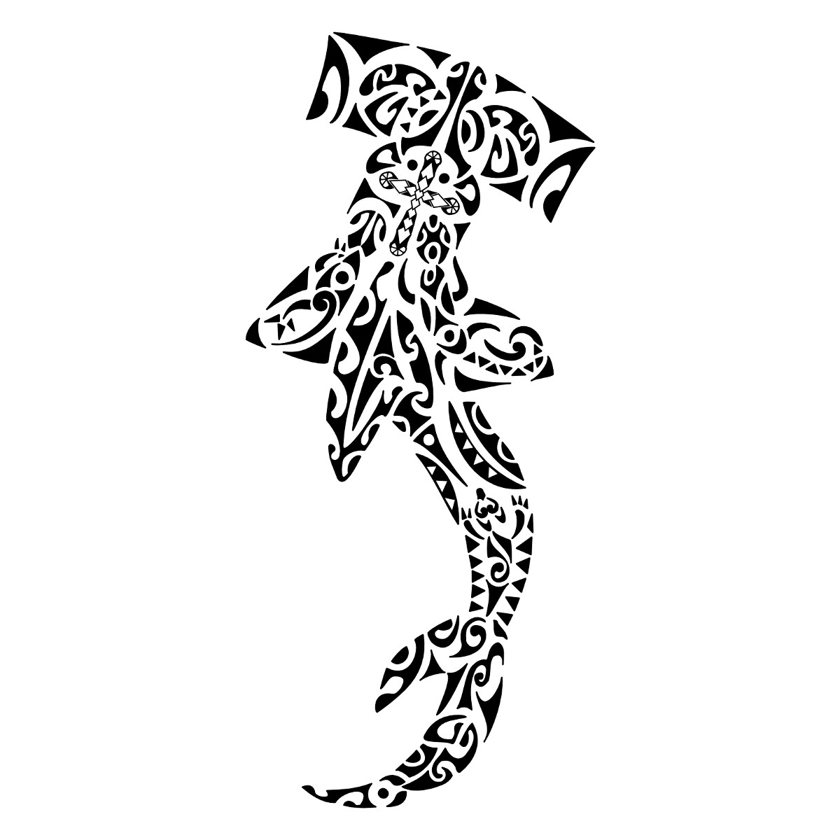 1200x1200 Awesome Hammerhead Shark Tattoo Designs
