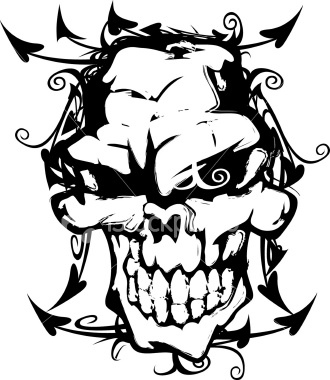 330x380 Tattoo Tribal Skull Tattoo Tribal Skull By Tattoo