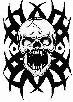 250x349 Top 50 Tribal Skull Tattoo Of 2015