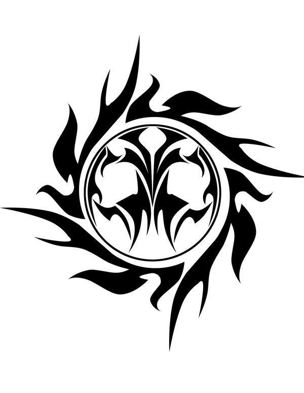 600x776 Tribal Skull By Deadlygoalie83