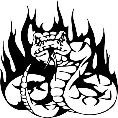 400x399 Tribal Snake Drawings