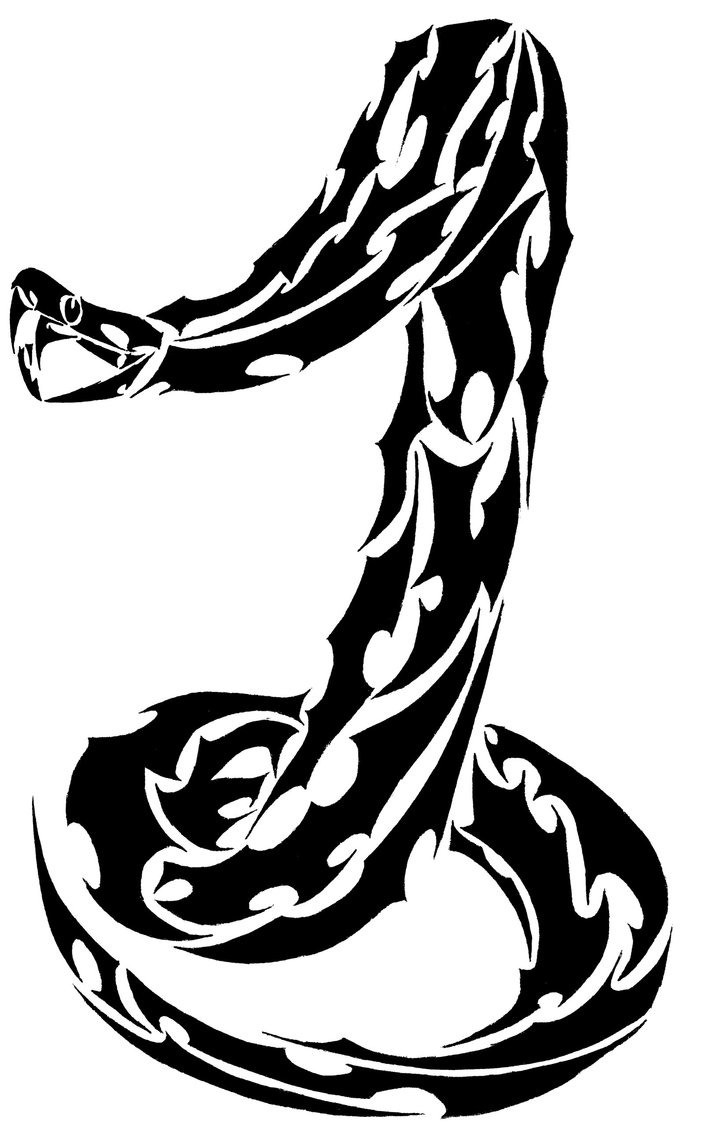 705x1133 Tribal Snake By L4tin G3cko