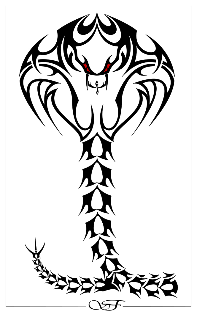 Tribal Snake Drawing at GetDrawings | Free download
