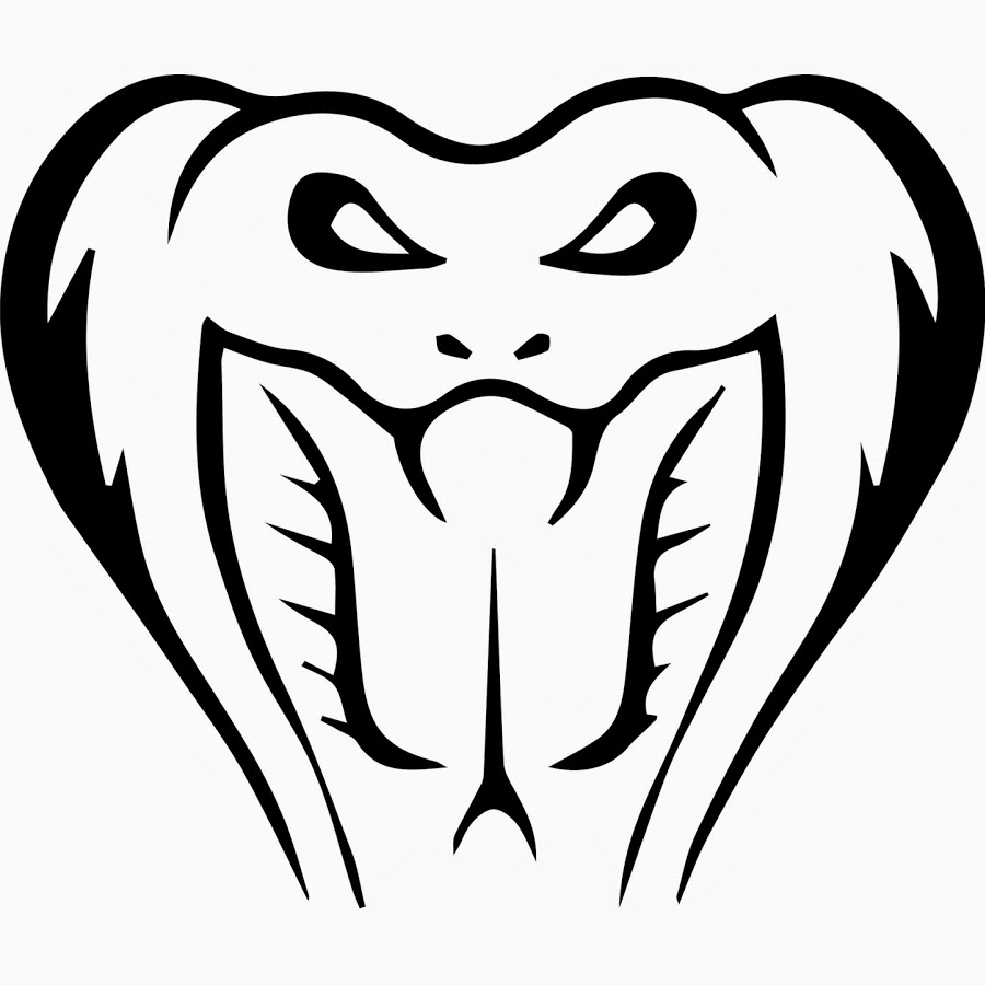 900x900 Black Tribal Cobra Snake Head Tattoo Stencil