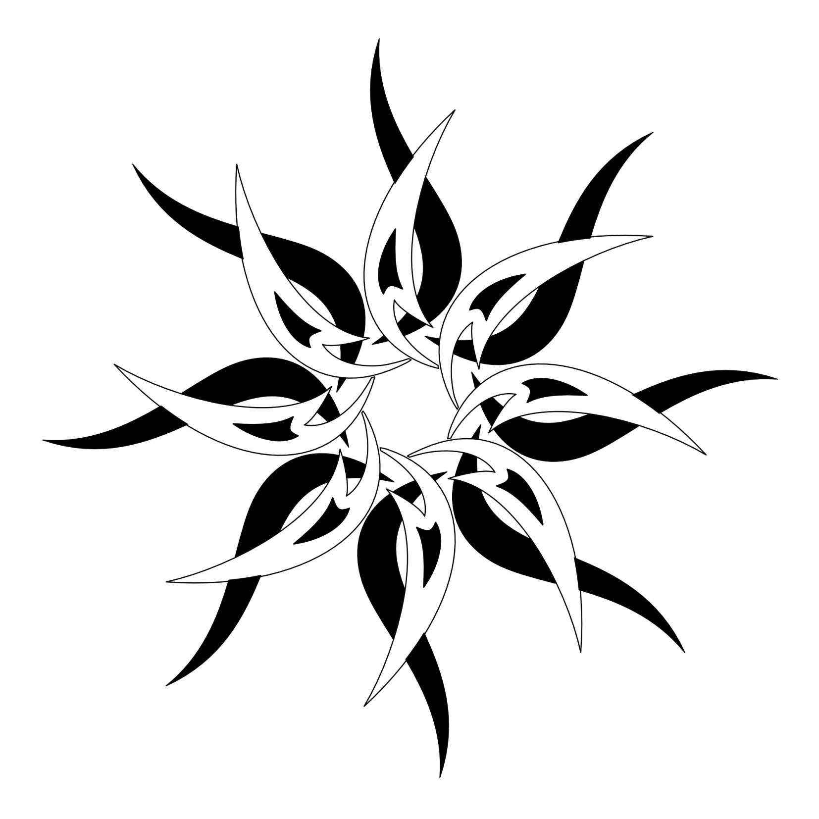 1654x1654 Tattoo Of Tribal Sun, Strength, Royalty Tattoo