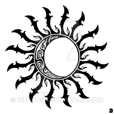 400x400 Tribal Sun And Moon By Gifhaas
