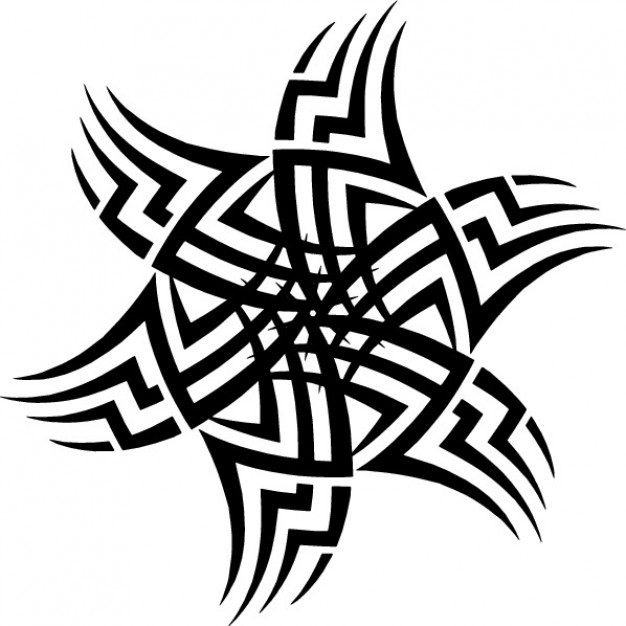 626x626 Tribal Sun Tatoo Template Icon Vector Vector Free Download