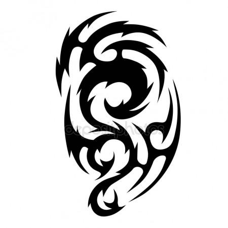 450x450 Tribal Designs. Tribal Tattoos. Art Tribal Tattoo. Stock Vector