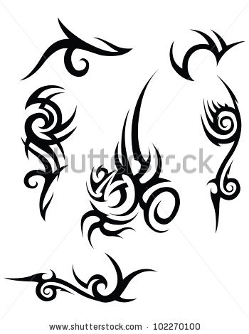 350x470 Black Tribal Tattoos Patterns