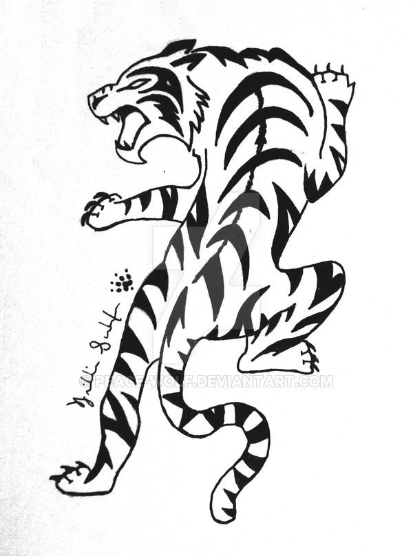 600x808 Tribal Tiger Commission By Peace Wolf