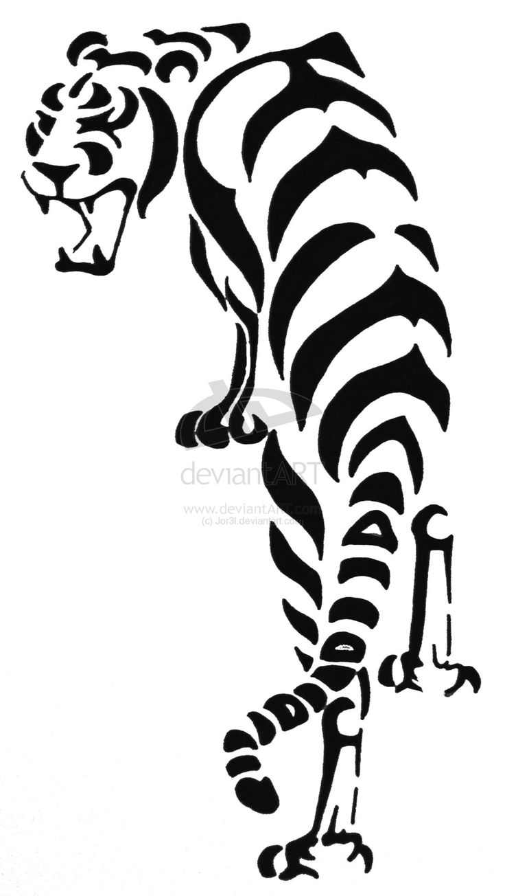736x1304 Collection Of Shining Tribal Tiger Tattoo