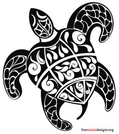 236x265 Tribal Sea Turtle.ned Maori Style, I Tried Draw