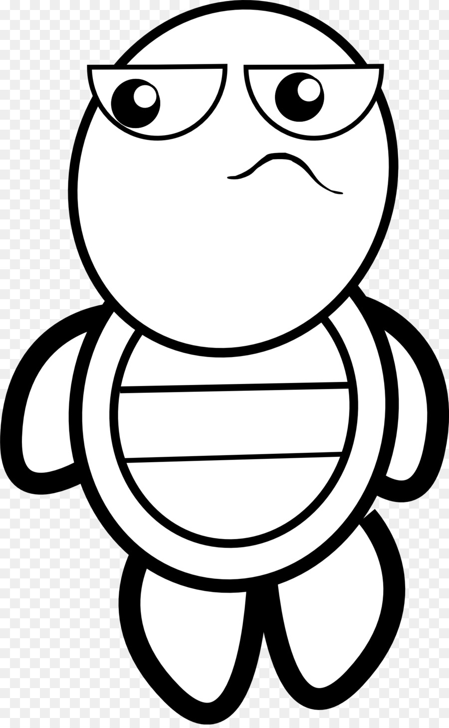 900x1460 Turtle Line Art Drawing Clip Art