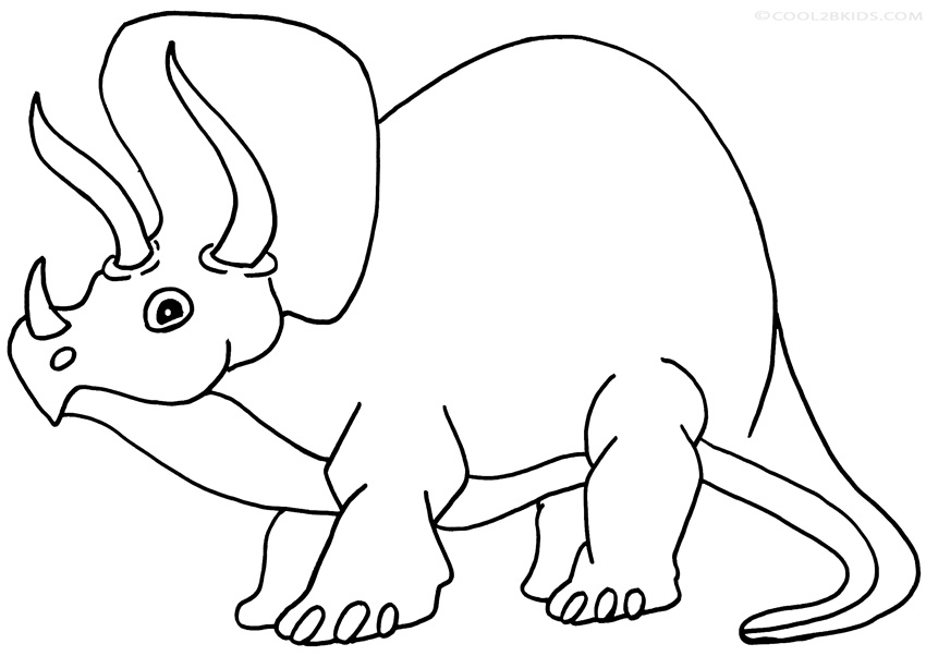 850x602 Printable Triceratops Coloring Pages For Kids Cool2bkids