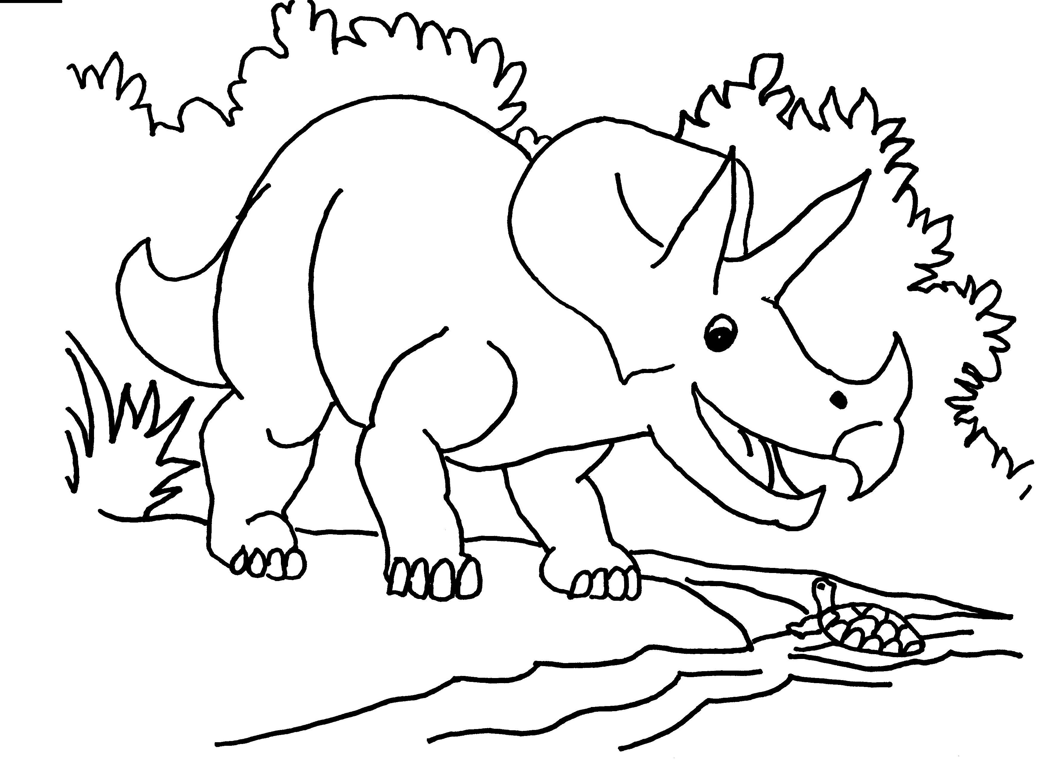 3501x2550 Strange Triceratops Coloring Page Free Printable Pages For Kids