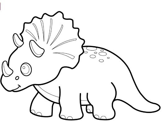 Triceratops Drawing at GetDrawings | Free download