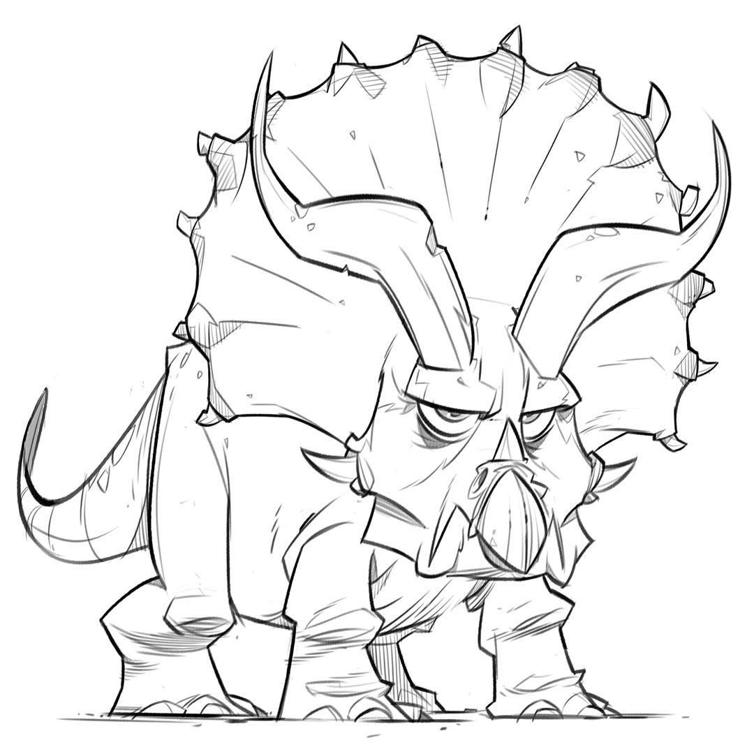1080x1080 Triceratops