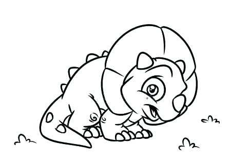 450x318 Triceratops Coloring Page Murs