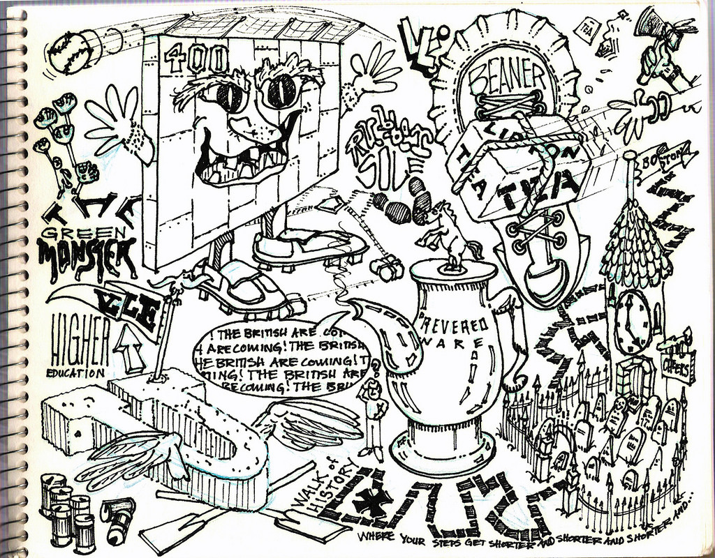 1024x800 87 Boston Road Trip Sketch Here's A Page Out One