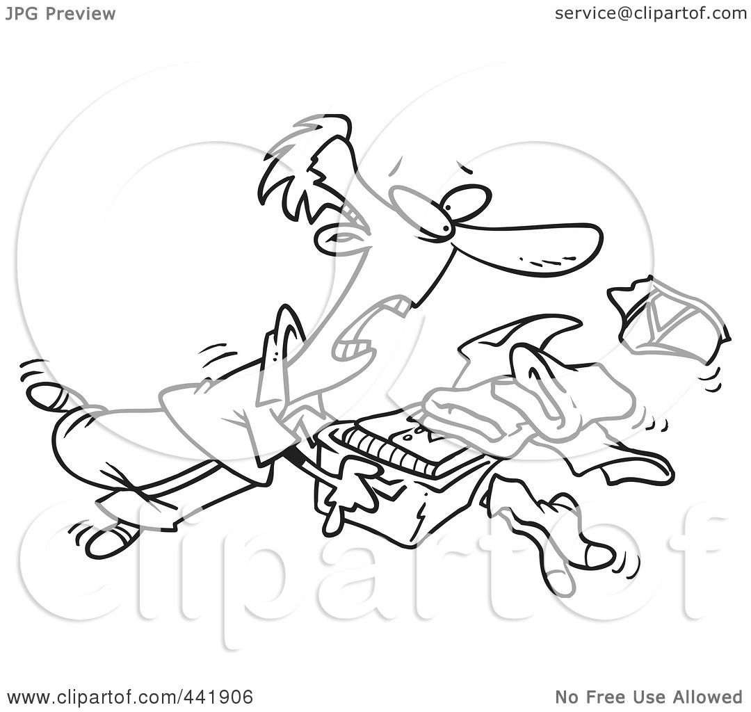 1080x1024 Royalty Free (Rf) Clip Art Illustration Of A Cartoon Black