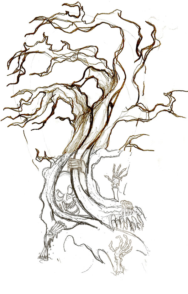 600x936 Sleepy Hollow Tree Tattoo Hollow Tree Concept Sketch By Hollow