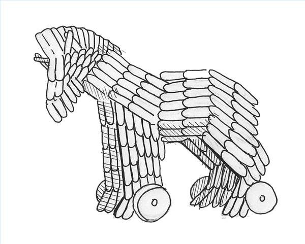 600x481 How To Make A Trojan Horse Out Of Popsicle Sticks Ehow