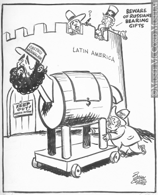 311x385 M965.199.8900 Trojan Horse. Drawing, Cartoon John Collins