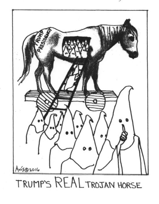 550x704 Cartoon Trump's Real Trojan Horse