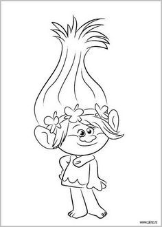 236x330 Learn How To Draw Princess Poppy From Trolls (Trolls) Step By Step