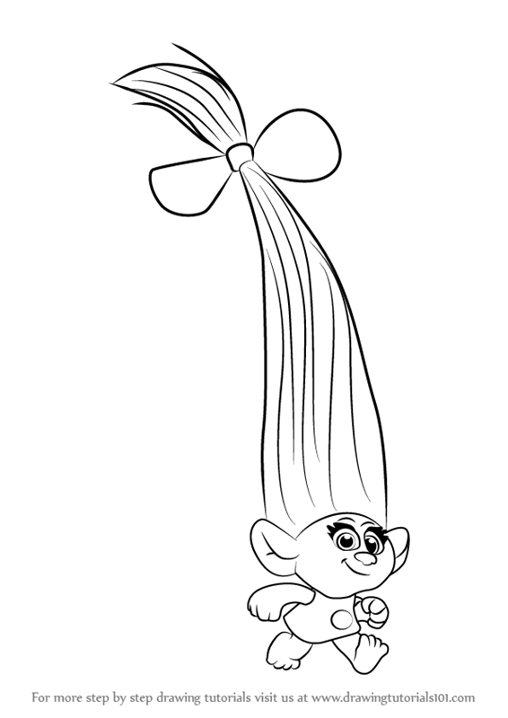566x800 Learn How To Draw Smidge From Trolls (Trolls) Step By Step