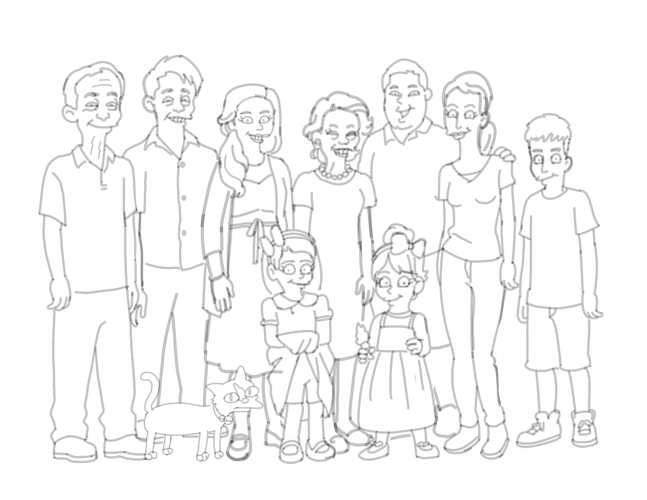 2200x1700 The Simpsons Inspired Christmas Card