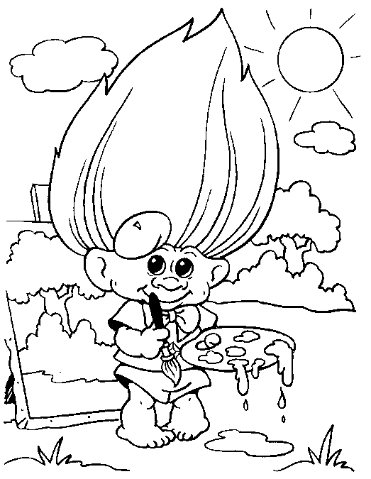 523x675 Troll Doll Coloring Pages Trolls Movie 2016 Coloring Page