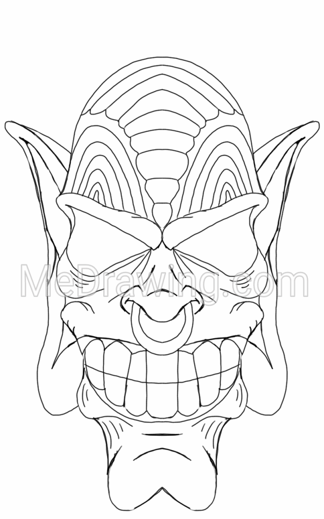 640x1024 Head Ink Drawing