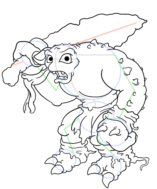 540x648 How To Draw A Cave Troll From Lord Of The Rings