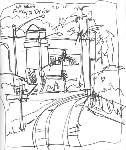 422x500 Urban Sketching Touring By Trolley In San Diego