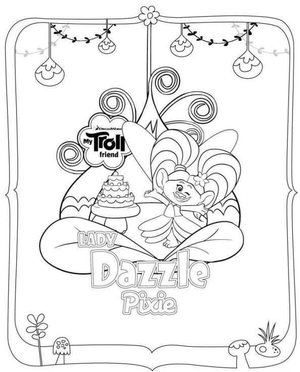 594x737 Kids N 26 Coloring Pages Of Trolls