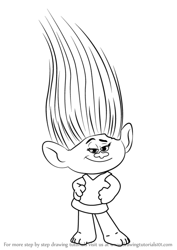 566x800 Learn How To Draw Mandy Sparkledust From Trolls (Trolls) Step By