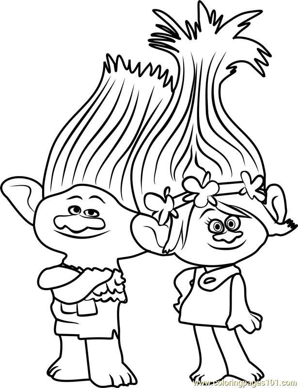 615x800 Branch From Trolls Coloring Page Free Trolls Coloring Pages Poppy