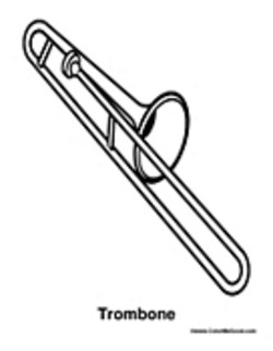 250x322 Trombone Coloring Pages